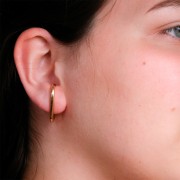 28.5x15.5mm Design EarStuds - Fine Gold plated x2