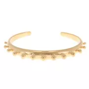 7.8x155mm Bracelet with balls - Gold Tone x1