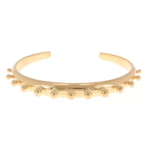 7.8x155mm Bracelet with balls - Gold Tone x1