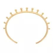 7.8x155mm Bracelet with balls - Gold Tone x1