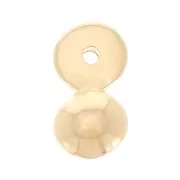 12x6.5mm Ball Charm - Fine Gold plated x1