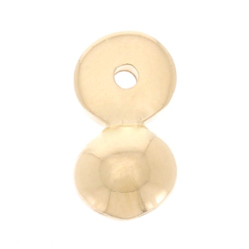 12x6.5mm Ball Charm - Fine Gold plated x1