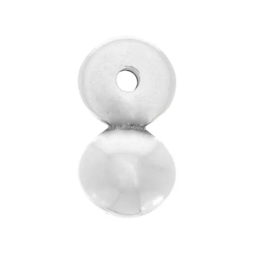 Ball Charm 12x6.5 mm - Fine Antique silver plating x1