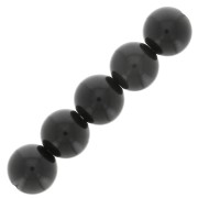 6mm Round gemstone beads - Obsidian x15|raw }}