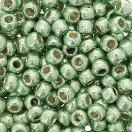 Toho seed beads 6/0 TO6RPF570 - PF Galvanized Mint Green x8g