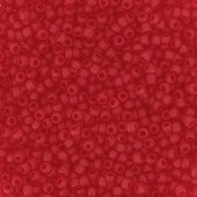 Toho Seed beads 15/0 TO15R5BF - Transparent Siam Ruby Frosted x8g