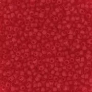Toho Seed beads 15/0 TO15R5BF - Transparent Siam Ruby Frosted x8g
