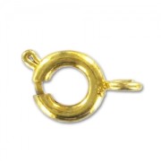 Springing clasp 6mm Fine Gold plated x144|raw }}