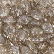 8x5mm 2-holes Gemduo Czech Glass beads - Crystal Gleam Orange Glaze x10g