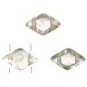 8x5mm 2-holes Gemduo Czech Glass beads - Crystal Gleam Orange Glaze x10g