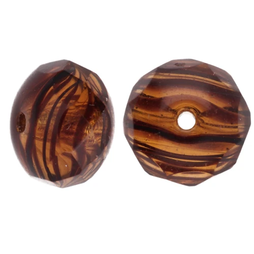 Donuts 8.5x6 mm Tortoise x25