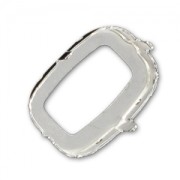 925 Sterling Silver setting Classical Baguette 18x13mm x1