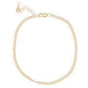 Bracelet with 2.3 mm Gold filled Curbed Bracelet x16.5 cm
