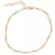 Figaro mesh bracelet 2.15 mm in Gold filled x16 cm