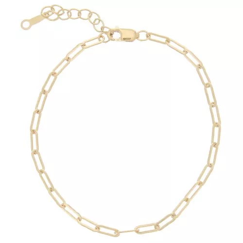 Gold filled Rectangle 2.55 mm mesh bracelet x15 cm