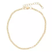 Bracelet Jaseron 2.4 mm in Gold filled x16.5 cm
