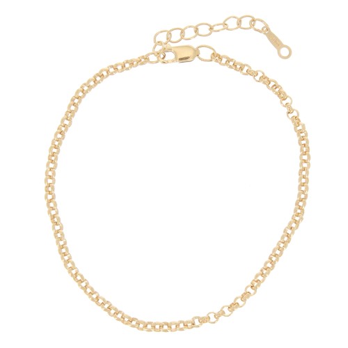 Bracelet Jaseron 2.4 mm in Gold filled x16.5 cm