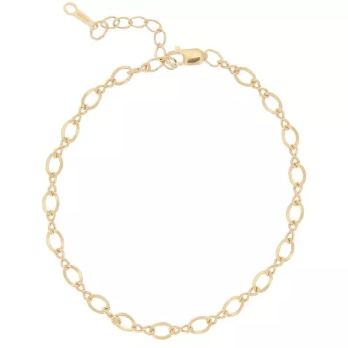 3.4mm Fancy gold filled bracelet x16 cm