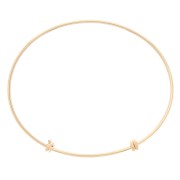 Bracelet smooth adjustable size 75 - 85 mm - Gold filled x1|raw }}