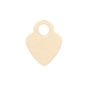 4.5x3.5mm Gold filled Mini Heart charm x1|raw }}