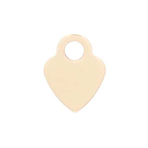 4.5x3.5mm Gold filled Mini Heart charm x1