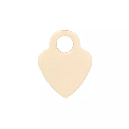 4.5x3.5mm Gold filled Mini Heart charm x1
