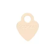 4.5x3.5mm Gold filled Mini Heart charm x1