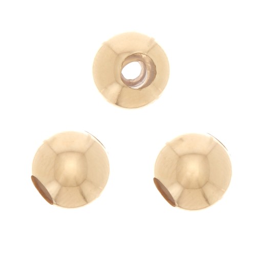 Gold Filled 8mm Stopper Bead with 2.5mm Hole x1