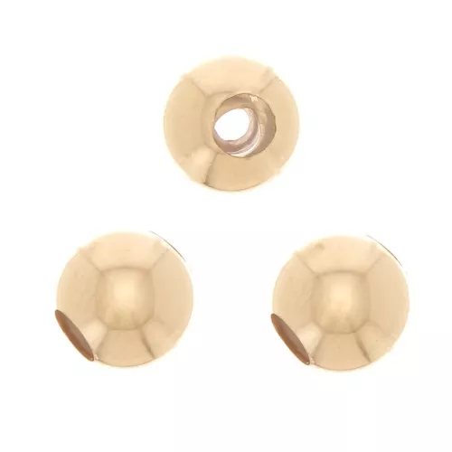 Gold Filled 8mm Stopper Bead with 2.5mm Hole x1