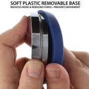 7.6cm Round tapping block - Flat steel block with silicone base x1