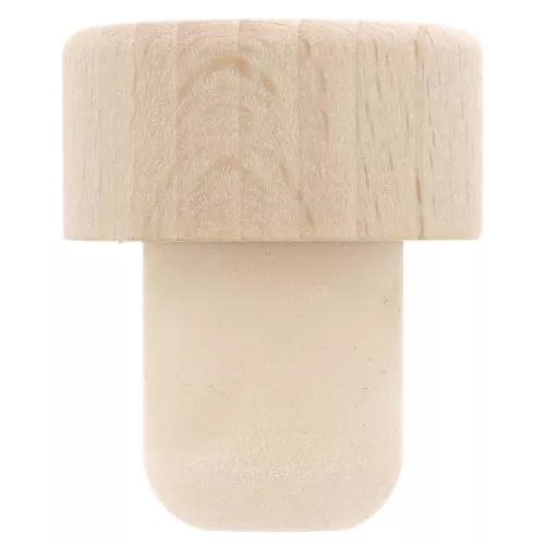 35x29mm Wooden bottle stopper to decorate and customize x1