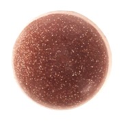 6mm Round Gold Stone Cabochon - Imitation Sunstone x1