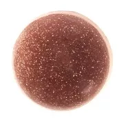 6mm Round Gold Stone Cabochon - Imitation Sunstone x1