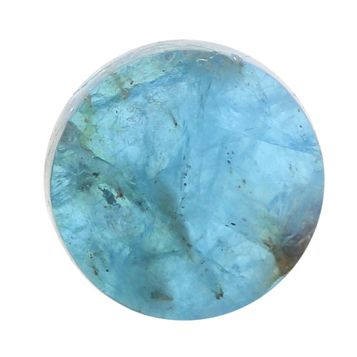 8mm Round flat cabochon - gemstone - Apatite x1