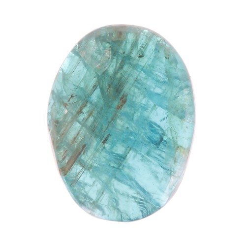 8x6mm Oval flat cabochon - gemstone - Apatite x1