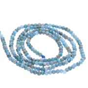 Round faceted beads 2 mm gemstone - Apatite x37cm