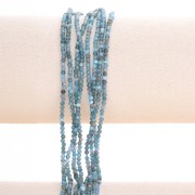 Round faceted beads 2 mm gemstone - Apatite x37cm