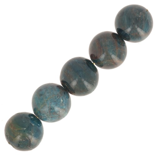 12mm Round gemstone beads - Apatite x1