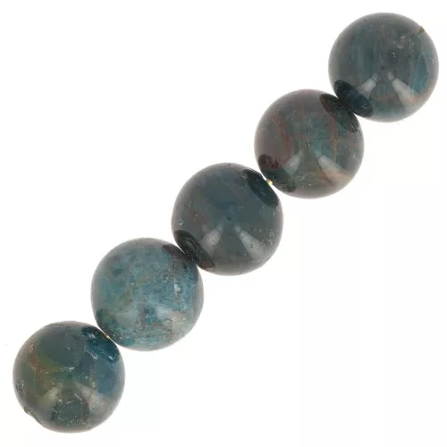 12mm Round gemstone beads - Apatite x1