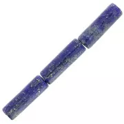 15x5mm Gemstone tube beads - Lapis lazuli x5