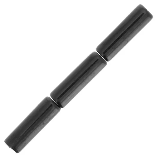 15x5mm Gemstone tube beads - Black Onyx x5