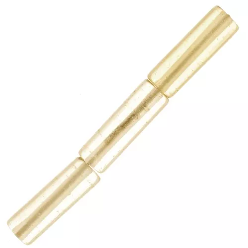 Tube beads 15x5 mm imitation gemstone - Hydro Citrine x5
