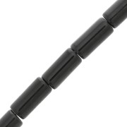 10x5mm Gemstone Tube Beads - Black Onyx x5|raw }}