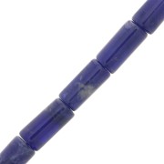 10x5mm Gemstone Tube Beads - Sodalite x5