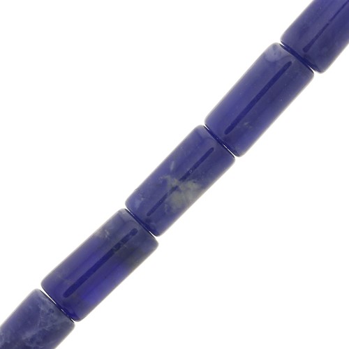 10x5mm Gemstone Tube Beads - Sodalite x5