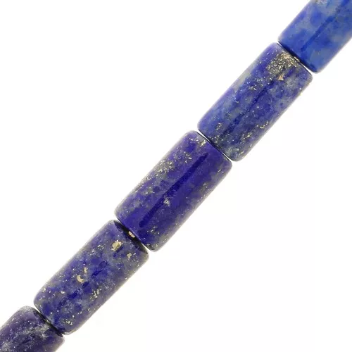 10x5mm Gemstone Tube Beads - Lapis lazuli x5