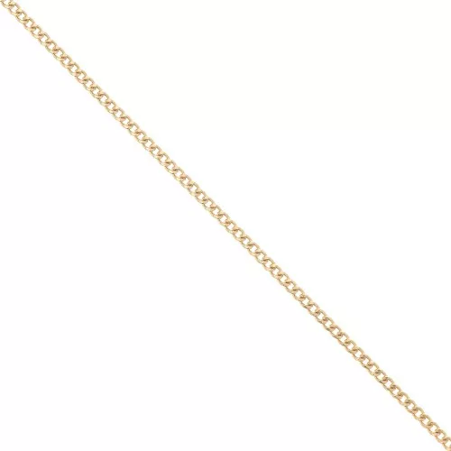Filed Curb Chain 1.2 mm - Gold plated 3 microns x50cm