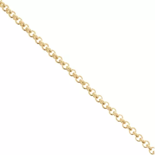 Chain 1.9 mm Belcher chain - Gold plated 3 microns x50cm
