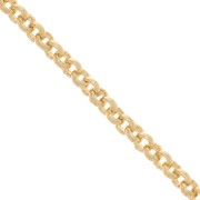 Chain 1.9 mm Belcher chain - Gold plated 3 microns x50cm