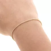 Chain 1.9 mm Belcher chain - Gold plated 3 microns x50cm